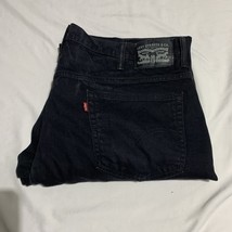 Levis 38x32 Black Jeans Black Denim Straight Leg Black Label Red Tag - $23.24