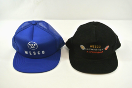 Wesco Lithonia Lot of 2 Hats Caps Snapback Blue Black Canada Cap Wilson ... - £38.33 GBP