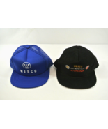 Wesco Lithonia Lot of 2 Hats Caps Snapback Blue Black Canada Cap Wilson ... - £38.06 GBP
