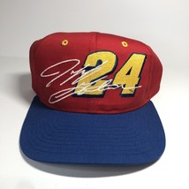 Vintage Jeff Gordon Competitors View Embroidered Signature Snapback Hat 90s - £9.95 GBP