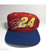 Vintage Jeff Gordon Competitors View Embroidered Signature Snapback Hat 90s - £9.41 GBP