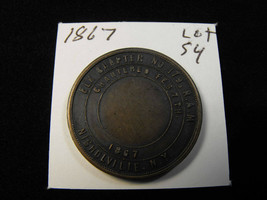 1867 R.A.M. Royal Arch Masonry Nicholville Ny NO.179 Mason Penny Htwsstks Coin - £167.47 GBP