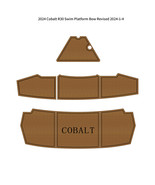 2024 Cobalt R30 Swim Platform Bow Pad Boat EVA Foam Faux Teak Deck Floor... - $615.46 CAD