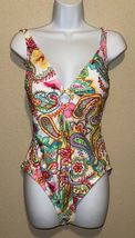 Blue Rod Beattie One piece multicolor swimsuit size 14 NEW - $43.16
