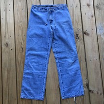Laundry Womens Medium Wash Mid Rise Straight Leg Drawstring Blue Jeans Sz M - £17.70 GBP