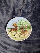 Vintage Lefton&#39;s Exclusives Japan 3D Deers Hanging Wall Plate Mallard - £31.15 GBP