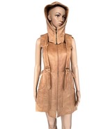 Bally leather sleeveless dress with hood F38, I40, USA8, UK34, XS - £252.85 GBP
