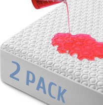 A Pair Of Twin-Sized Mattress Protectors That Are 100% Waterproof, Made From - £33.65 GBP