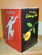 Porcelain 8.5&quot; Pitcher Italian Liqueur/ Wine Labels limoncello di guily ... - $15.29