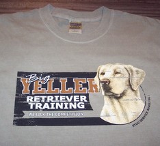 Big Yeller Golden Retriever Training Dog T-Shirt Mens Large New w/ Tag Puppy - £15.50 GBP