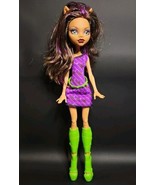 Monster High Clawdeen Wolf Doll With Green Tall Boots &amp; Purple Dress 2008 - €24,95 EUR