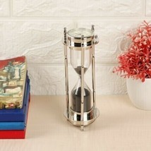 Nautical Sand Timer Hourglass Brass Maritime Hour Glass Vintage Sand Clock Gift - £34.72 GBP
