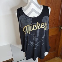 Juniors Disney Tank top Black with gold Mickey Size XL - £13.33 GBP