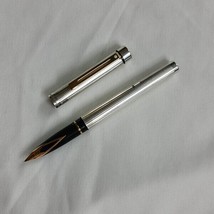 Sheaffer Targa Fountain Pen Sterling Silver with 14kt Gold Nib Made in Australia - £269.25 GBP