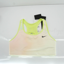NWT Nike DJ6023-736 Kid Girls Dri-FIT Swoosh Reversible Sports Bra Lemon... - £18.00 GBP