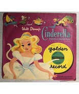 Walt Disney&#39;s CINDERELLA (1950) vintage Little Golden record - $20.35 CAD