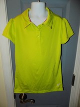 Turtles &amp; Tees Lime Green Polo Size S Girl&#39;s Euc - £15.02 GBP