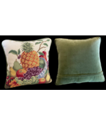 Williamsburg Needlepoint Pillow Throw Accent Pineapple Fruit Bowl 13x13 ... - $1,109.52 MXN