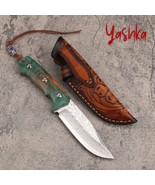 Hunting Knife Fixed Blade Leather Scabbard Outdoor Home Camping BBQ Spor... - $78.42 CAD