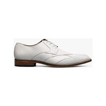 Stacy Adams Tristano Modified Bike Toe Oxford Shoes White 25694-100 image 2