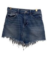 We the Free Denim Boho Miniskirt, frayed ends, Size 26 - $13.87 CAD