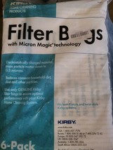 6 Pack Kirby F Style &amp; Twist Filter Vacuum Bags Micron Magic Technology 204814 - $12.20