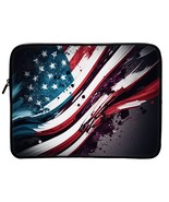 US Flag 2-Sided Print 16&quot; Laptop Sleeve - American Laptop Sleeve - Illus... - $715.60 MXN