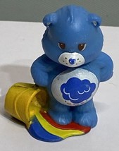 Vintage Care Bears Grumpy Bear PVC 2” Figure AGC 1984 Nostalgia 80s Art Toy - $4.26