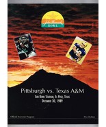 1989 Sun Bowl Game Program Pittsburgh Panthers Texas A&amp;M Aggies - £117.32 GBP