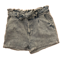 Wild Fable Hi-Rise Denim Paper bag Jean Shorts Womens Large Belted - £9.43 GBP