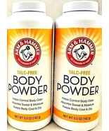( LOT 2 ) Arm &amp; Hammer Talc Free Body Powder Odor Control Absorbs Sweat ... - $27.15 CAD