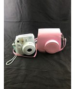 Fujifilm Instax Mini 8 Camera Mint Green W/ Pink Carrying Case KG RR6 In... - £39.11 GBP