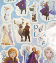 Disney Elsa Frozen 2 Stickers Kids Olaf Kid Squad Anna Sven 3 Sheets 42 ct 3+ - £6.39 GBP