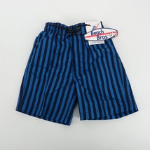 Beach Bros. Cabana Stripe Cool Blue Toddler Boy Swim Trunks 3T NWT $28 - £12.70 GBP