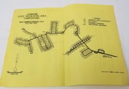 Harmonie State Recreation Campground Indiana 1975 Map and Rules Guide - $15.15