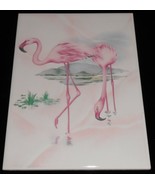 Almazora - Castellon Red Clay FLAMINGO TILE Made in Spain GREAT GRAPHICS! - $29.69