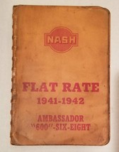 1941 1942 Nash Flat Rate Original Service Oper Manual - Ambassador 600 SIX/EIGHT - £47.85 GBP