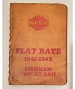 1941 1942 Nash Flat Rate Original Service Oper Manual - Ambassador 600 S... - £47.19 GBP