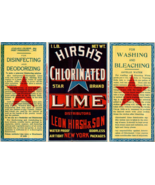 Vintage Label Hirsh&#39;s Chlorinated Lime - $47.52