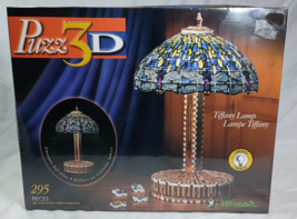 New 1998 Wrebbit Puzz 3D Tiffany Lamp 295 Pieces Difficult Working Light Sealed - £23.49 GBP