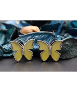 Navia Jewelry Butterfly Wings Catopsilia pomona pomona Cufflink HNCU-1L - £66.83 GBP