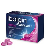 IBALGIN Rapidcaps 400 mg 30 capsules for migraine relief, menstruation - £15.67 GBP