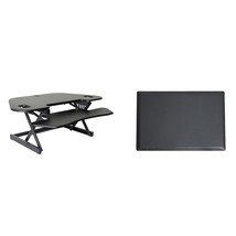 Rocelco Height Adjustable Standing Desk Converter with Anti Fatigue Mat Bundle,  - £329.32 GBP
