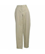 EILEEN FISHER Beechwood Beige Washed Cotton Tencel Twill Trouser Pants S - £79.00 GBP