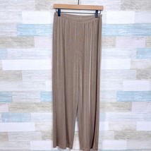 Chicos Travelers Pull On Stretchy Pants Tan High Rise Comfort Womens 1 M... - $34.64