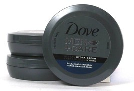 3 Count Dove 5.07 Oz Men Care Ultra Hydra Cream For Face Hands Body - £16.77 GBP