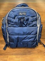 Itzy Ritzy Blue Puffer Backpack Diaper Bag Organize Travel Versatile Cha... - $90.25