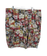 Plugg Mens 40 shorts patchwork Hawaiian cargo pockets madras floral plai... - £27.18 GBP