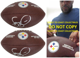 Jerome Bettis signed Pittsburgh Steelers logo football proof COA autographed - £154.64 GBP