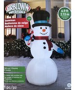 Gemmy Airblown Inflatable Snowman 7 Foot 2020 EUC - £52.92 GBP